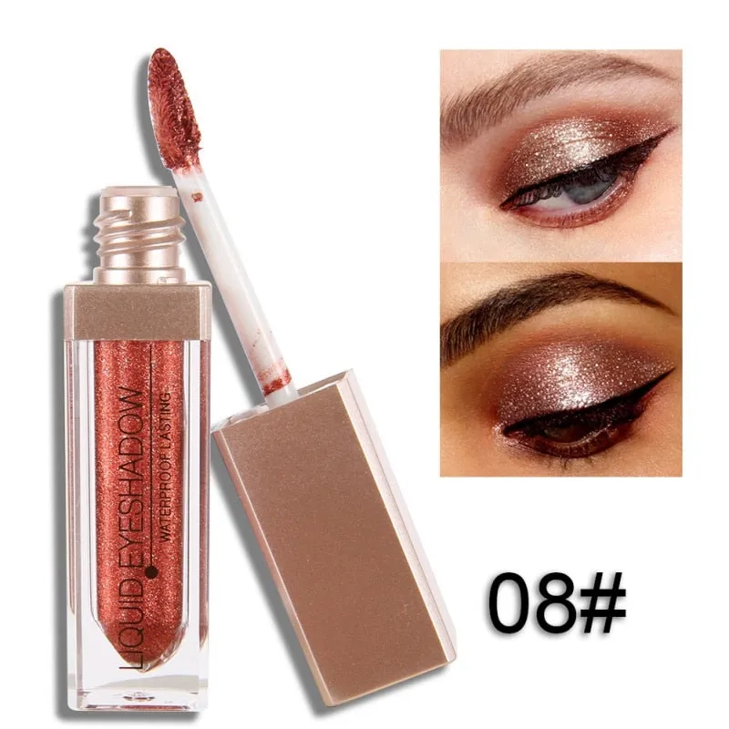 Liquid  Makeup Eye Shadow Shimmer Metallic Edition Pearl Light Shiny  Cosmetics