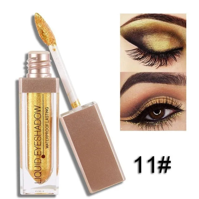 Liquid  Makeup Eye Shadow Shimmer Metallic Edition Pearl Light Shiny  Cosmetics