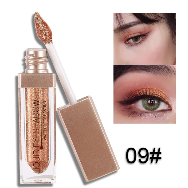 Liquid  Makeup Eye Shadow Shimmer Metallic Edition Pearl Light Shiny  Cosmetics