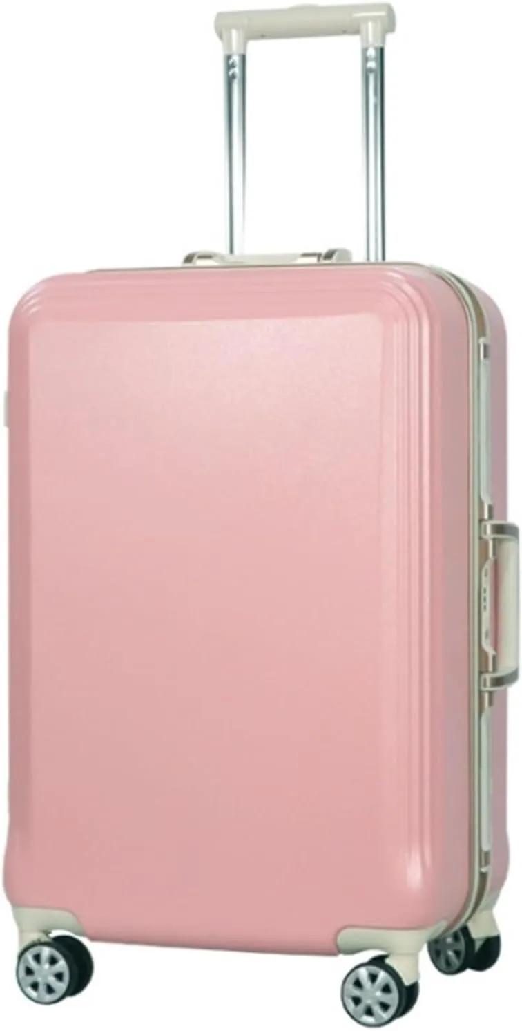 Luggage PC Hardshell Carry-On Luggage Double Spinner 8 Wheels Suitcase With TSA Lock Trolley Suitcase (Color : B, Size : 20in)