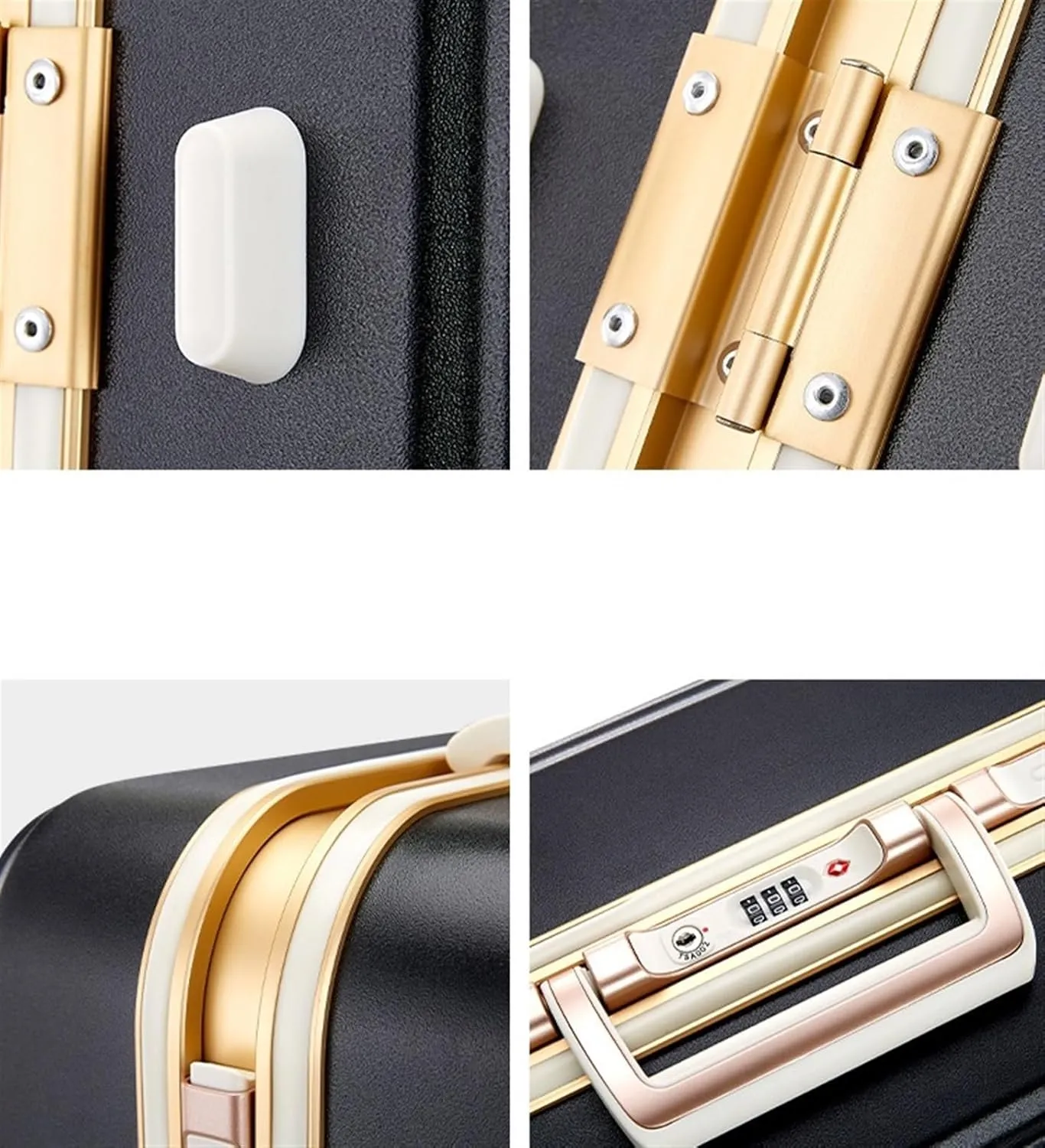 Luggage PC Hardshell Carry-On Luggage Double Spinner 8 Wheels Suitcase With TSA Lock Trolley Suitcase (Color : B, Size : 20in)