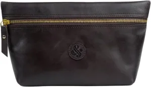 Makeup Bag | Travel Makeup Bag | Cosmetic Bag | Travel Toiletry Bag For Women, Girls | Leather Make Up Bags Purse For Brush | Zipper Pouch For Makeup Storage Organizing