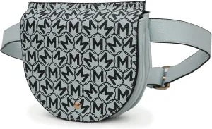 MKF Collection Signature Fanny Pack Bag, Vegan Leather Belt Bag Adjustable Strap Waist Bag by Mia K