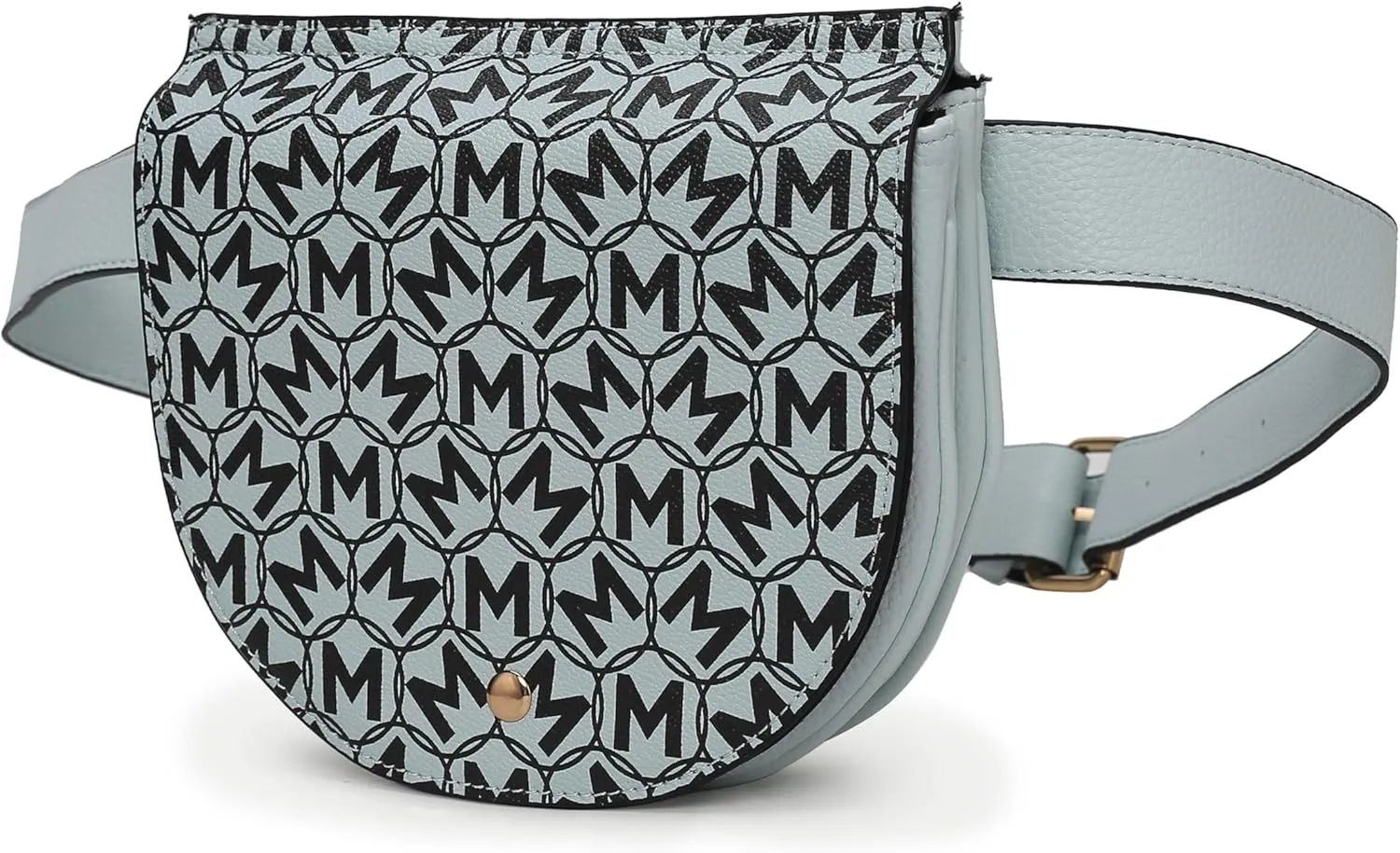 MKF Collection Signature Fanny Pack Bag, Vegan Leather Belt Bag Adjustable Strap Waist Bag by Mia K