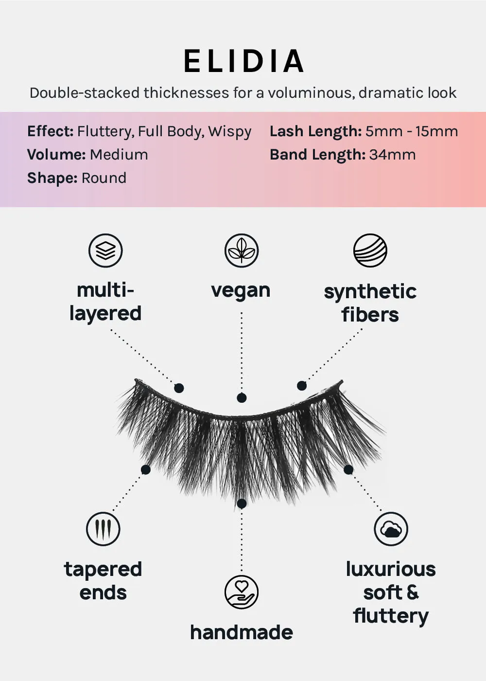 Paw Paw: 3D Faux Mink Lashes - Elidia 5-Pack