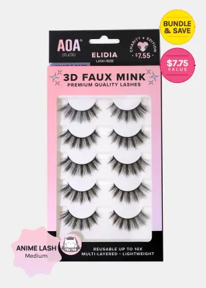 Paw Paw: 3D Faux Mink Lashes - Elidia 5-Pack