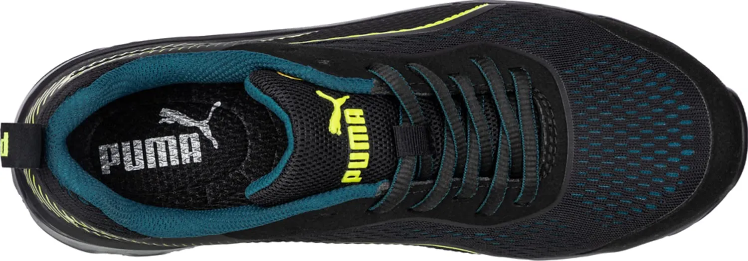 PUMA Women's Fuse Knit Black Low Industrial Shoe, 9.5