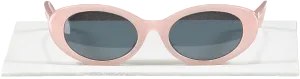 Roberi & Fraud Light Pink Betty Tinted Lens Oval Sunglasses