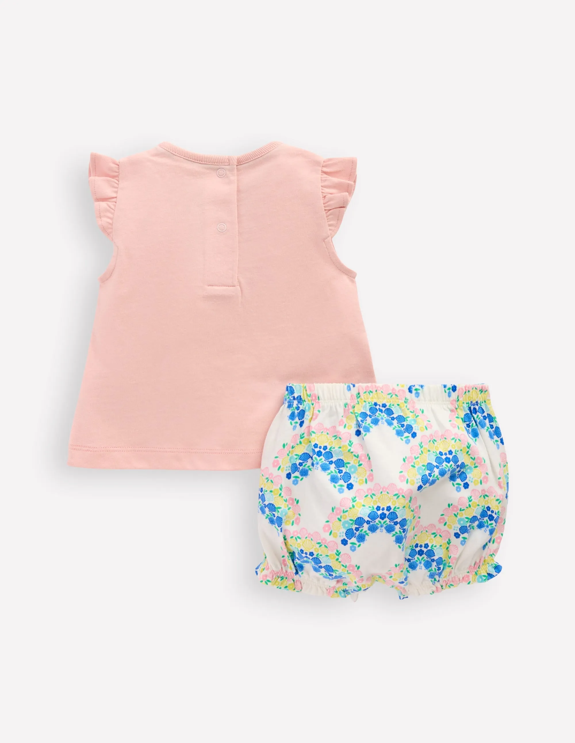 Ruffle Jersey Playset-Coconut Milk Rainbow Shells