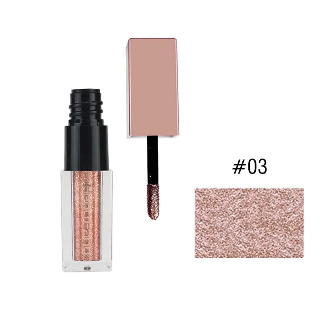 Shimmer Metal Glitter Liquid Eyeshadow Waterproof Easy to Wear