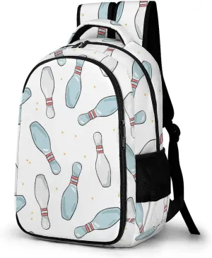 Skittle for Bowling Backpack Travel Casual Laptop Bag Daypack for Men Women Outdoor Hiking Business Work Back Packs