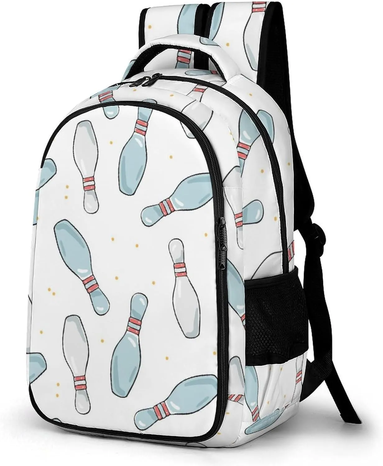 Skittle for Bowling Backpack Travel Casual Laptop Bag Daypack for Men Women Outdoor Hiking Business Work Back Packs