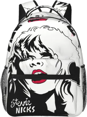 Stevie Music Nicks Lightweight Casual Backpack 3d Pattern Backpack Outdoor Travel Backpack Laptop Bag Unisex Book Bags Multifunctional Backpack