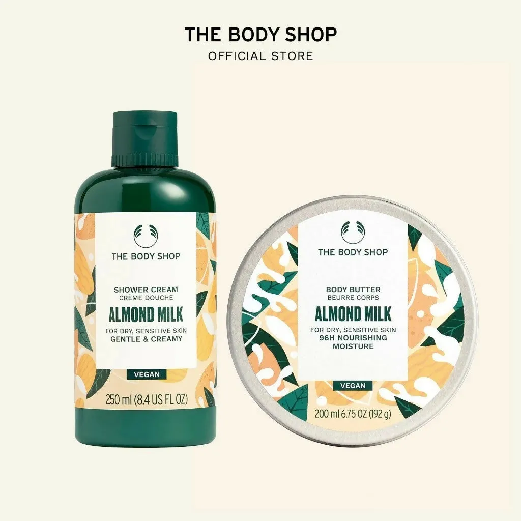The Body Shop Almond Milk Perfect Duo Package - Body Butter & Shower Gel