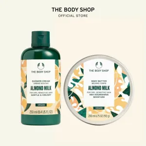 The Body Shop Almond Milk Perfect Duo Package - Body Butter & Shower Gel