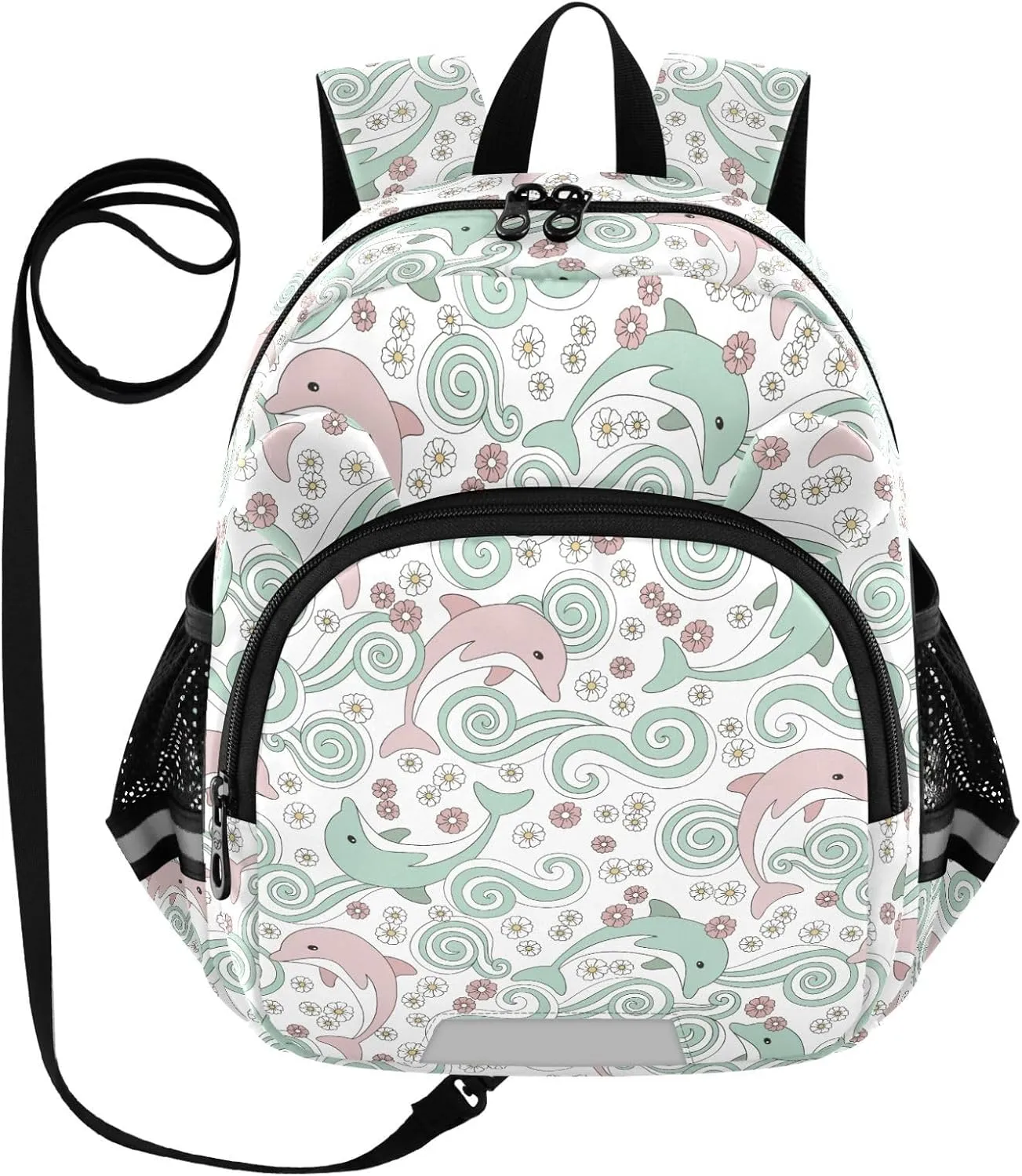 Toddler Backpack for Girls Boys Cartoon Cute Dolphins Kids Small Backpacks Mini Preschool Kindergarten Travel Backpack Book Bags, 3-6 Years