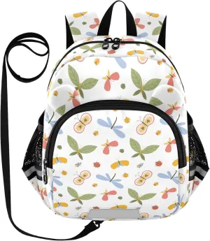 Toddler Backpack for Girls Boys Cartoon Cute Dragonfly Kids Small Backpacks Mini School Backpack Book Bags Kindergarten Bag, 3-6 Years