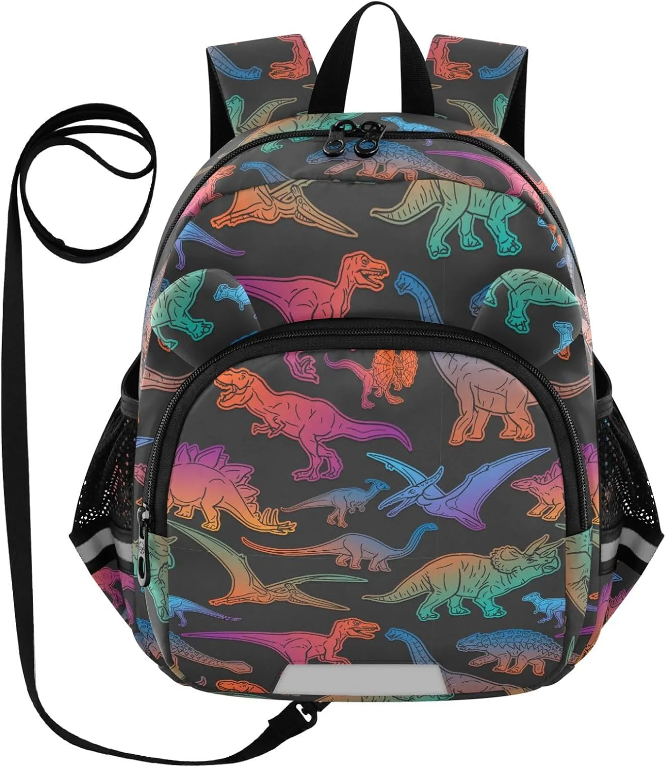 Toddler Backpack for Girls Boys Purple Gradiant Dinosaurs Kids Small Backpacks Mini Preschool Kindergarten Travel Backpack Book Bags, 3-6 Years