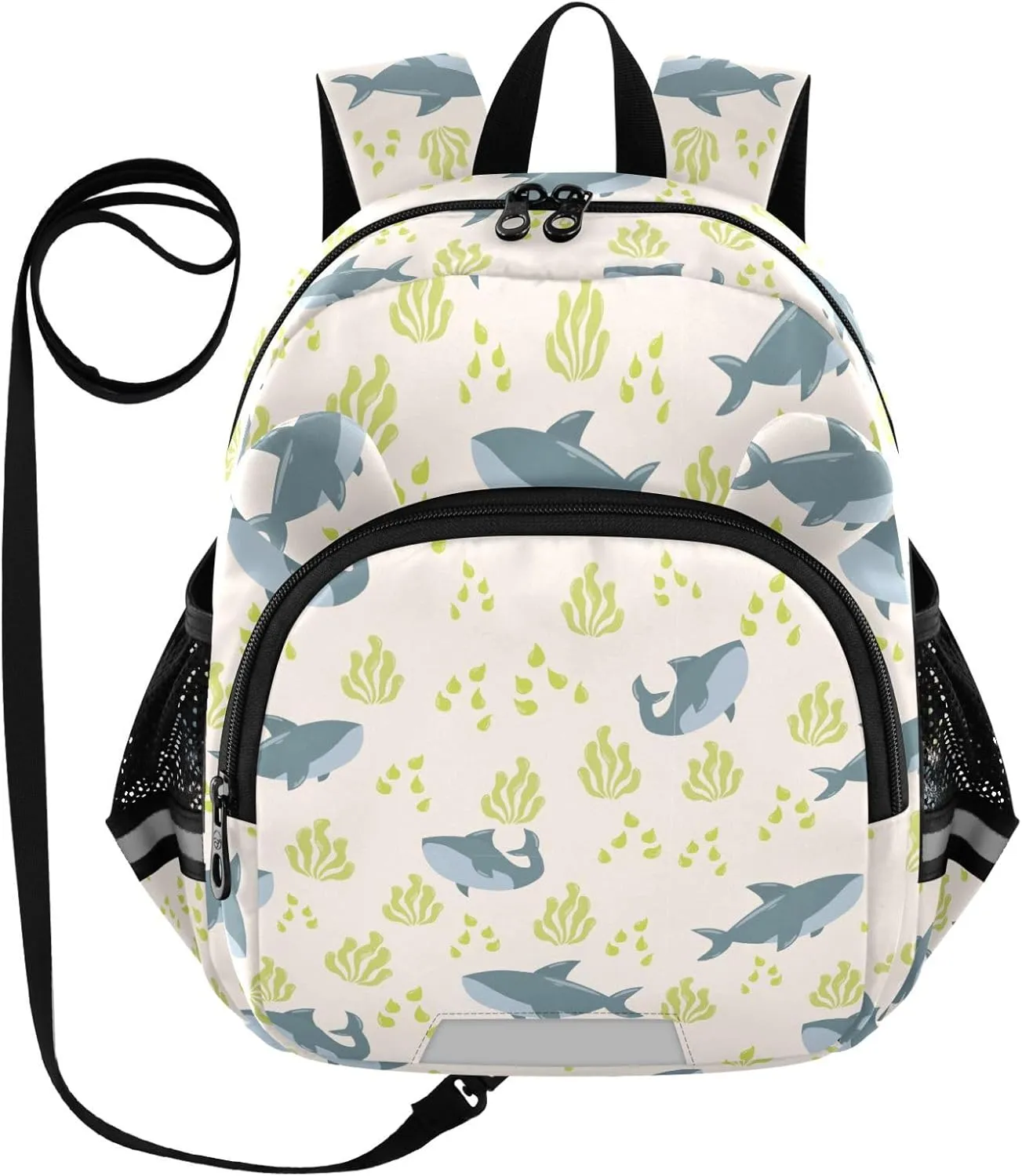 Toddler Backpack for Girls Boys Sea Plants Shark Kids Small Backpacks Mini School Backpack Book Bags Kindergarten Bag, 3-6 Years
