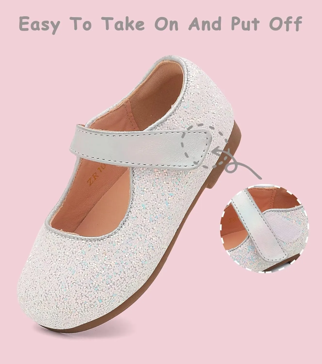 Toddler Flower Girl Dress Shoes Mary Janes Flat
