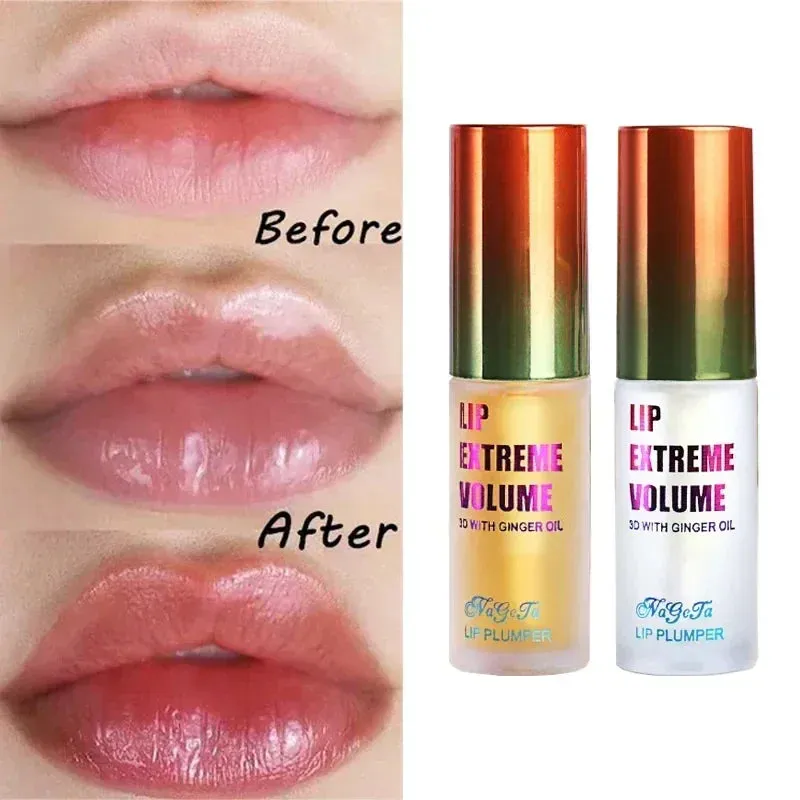 Toleet Christmas Thanksgiving gifts Winter Makeup Ideas Long Lasting Lip Plumper Oil Serum Instant Volumising Essence Oil Repair Lip Fine Lines Increases Elasticity Sexy Lip Balm