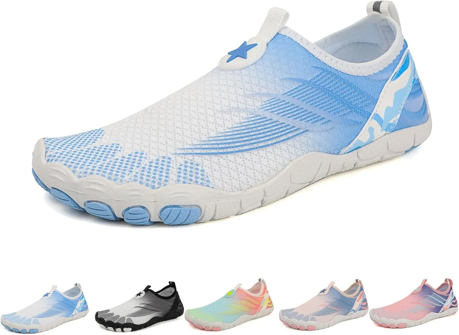 Unisex Trail Barefoot Running Shoes, Hiking Waterproof Trail Knit Trainers Fitness Fivefinger Toe Shoes for Women Men